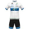Fietskleding (Fietsshirt + Korte Koersbroek) 2022 Baloise-Trek Lions Europees Kampioenschap - Blauw Wit